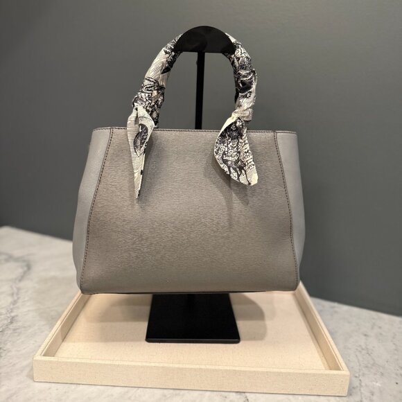 Fendi Grey Saffiano Leather Sac 2Jours Elite Tote – Mini - Picture 2 of 6